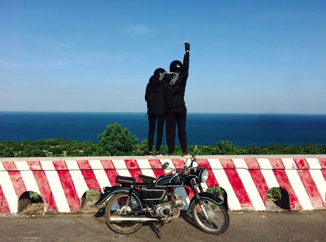 Phượt xe máy đi suối nước nóng Bình Châu Mirena