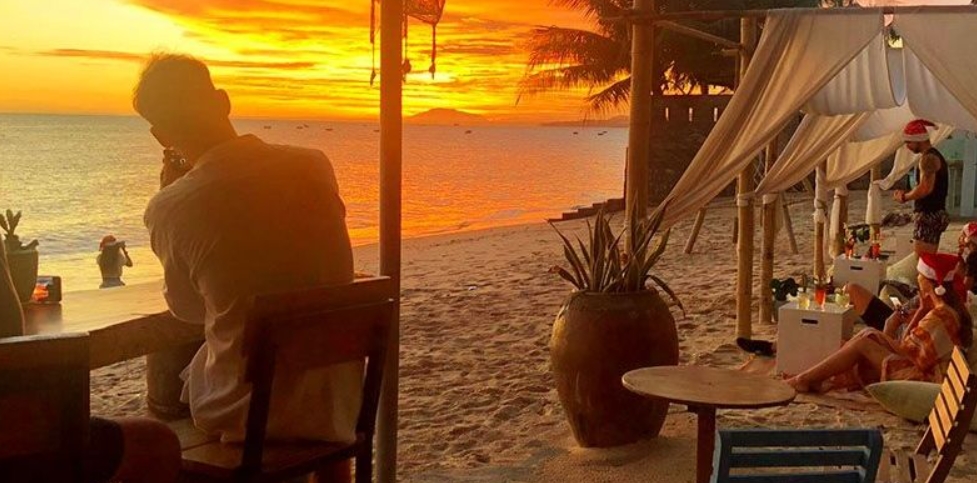 Sunset on the beach