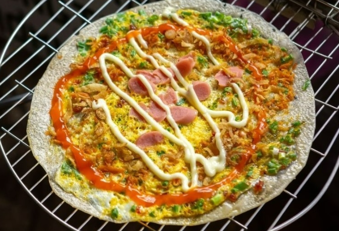 Bánh tráng nướng Cô Mười